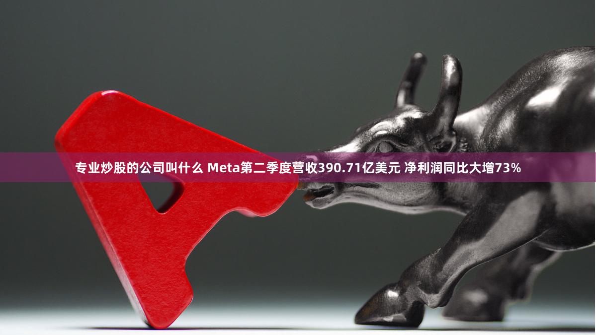 专业炒股的公司叫什么 Meta第二季度营收390.71亿美元 净利润同比大增73%