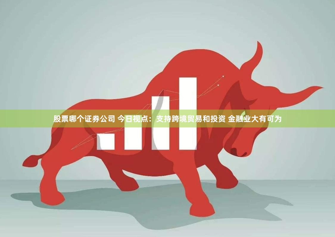 股票哪个证券公司 今日视点：支持跨境贸易和投资 金融业大有可为