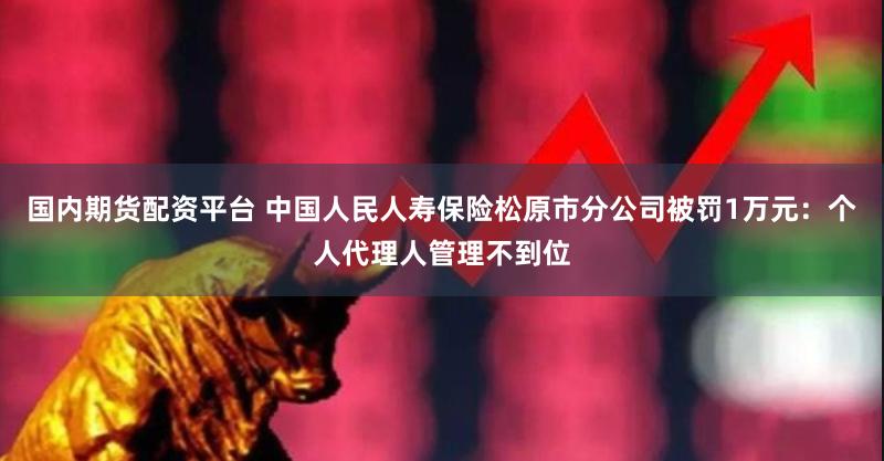 国内期货配资平台 中国人民人寿保险松原市分公司被罚1万元：个人代理人管理不到位